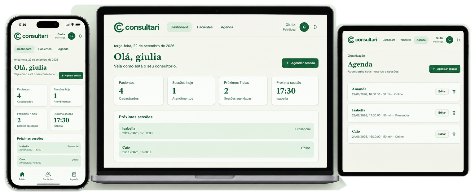 Consultari no celular, notebook e tablet